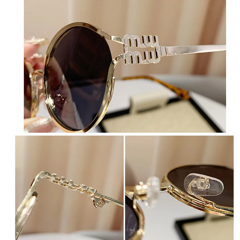 vintage small oval alloy sunglasses women new fashion brand elegant sexy sun glasses ladies trendy driving gradient shades uv400