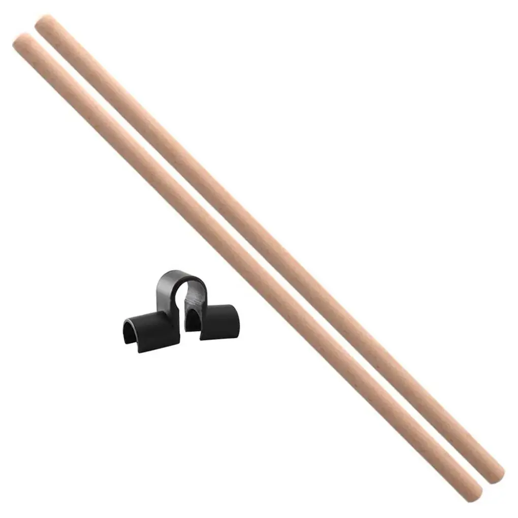 2 Pieces Wood Stick Stretching Supplies Posture Correction Taking Exercise Back Dancing Auxiliary Craftsmanship Yoga Rod 60CM