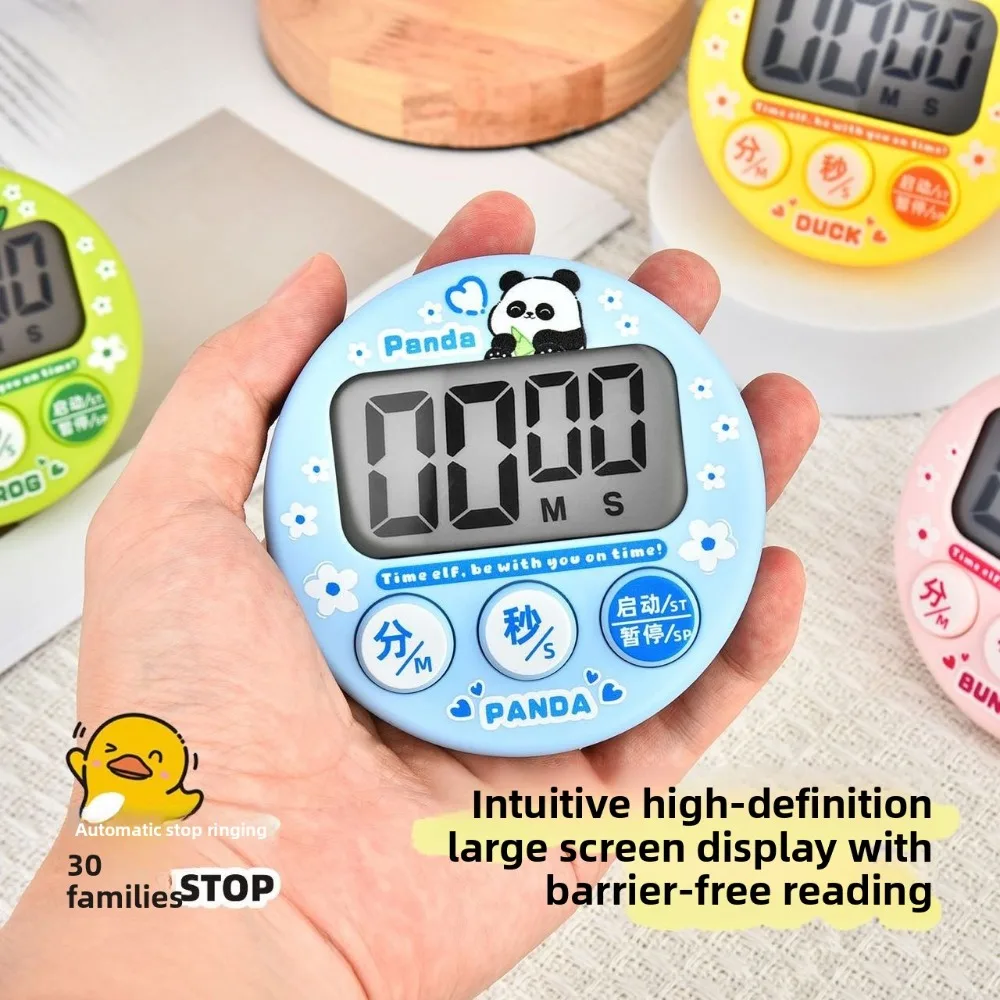 Pengingat Memanggang Dapur Pengatur Waktu Disiplin Diri Kartun Bergaya Penghitung Waktu Mundur Dapat Diisi Ulang Pelacak Jam Alarm