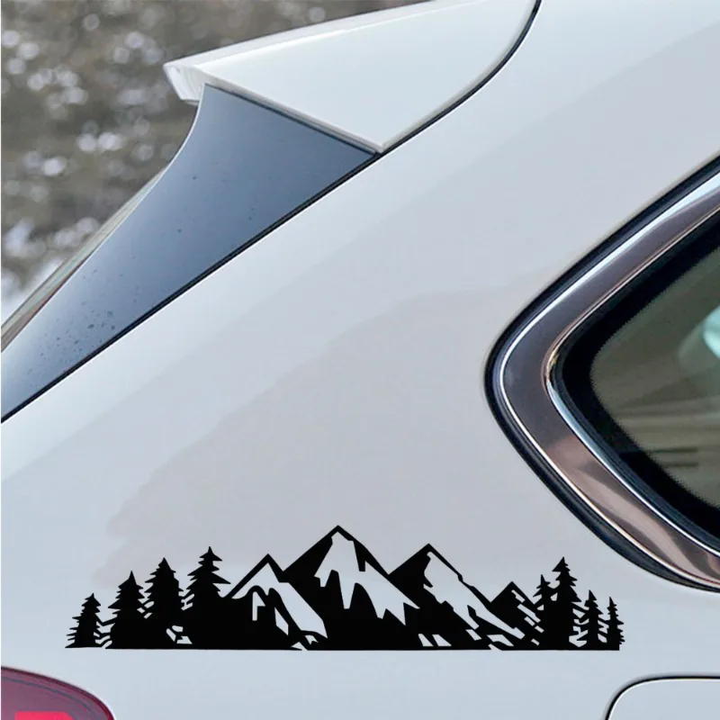 Car Exterior Stickers Forest Snow Mountain Styling Personalized Decals Car  Fashion Decoration Stickers Decorative Accessories