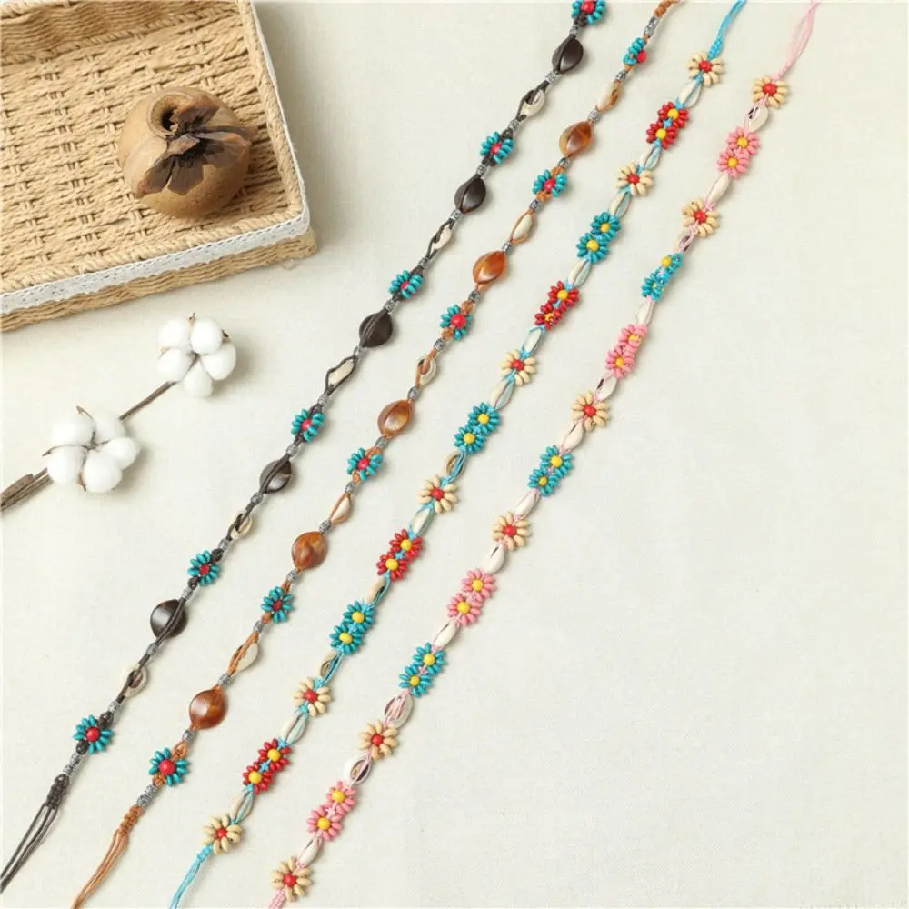 

Simple Bohemian Style Braided Tassel Belt Knot Bead Women Waist Chain Waistbands Waist Rope Ethnic Style Belt Dress Accessories