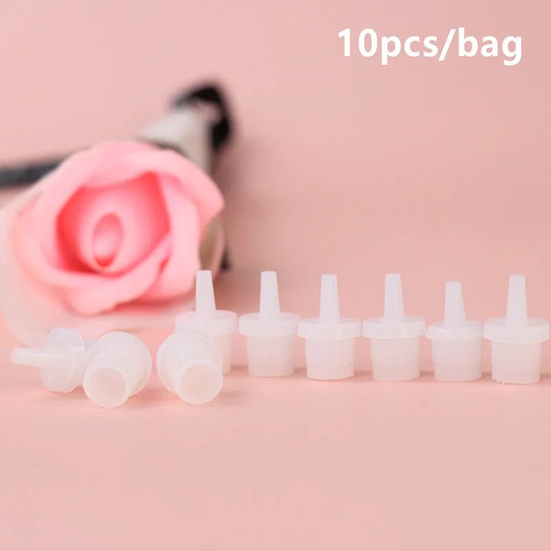 

10Pcs Universal Eyelash Glue Bottle Blocking Needle Replacement Head Tools