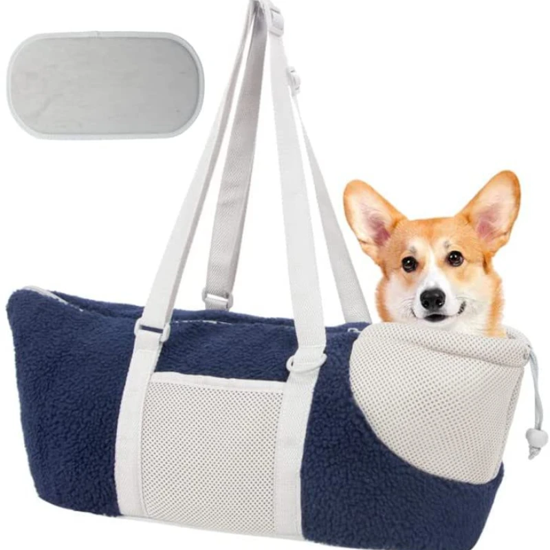 Portable Puppy Carrier Bag Pet Cat Dog Carrier Shoulder Bag Dog Outdoor Travel Handbag with Cushion Pet Supplies