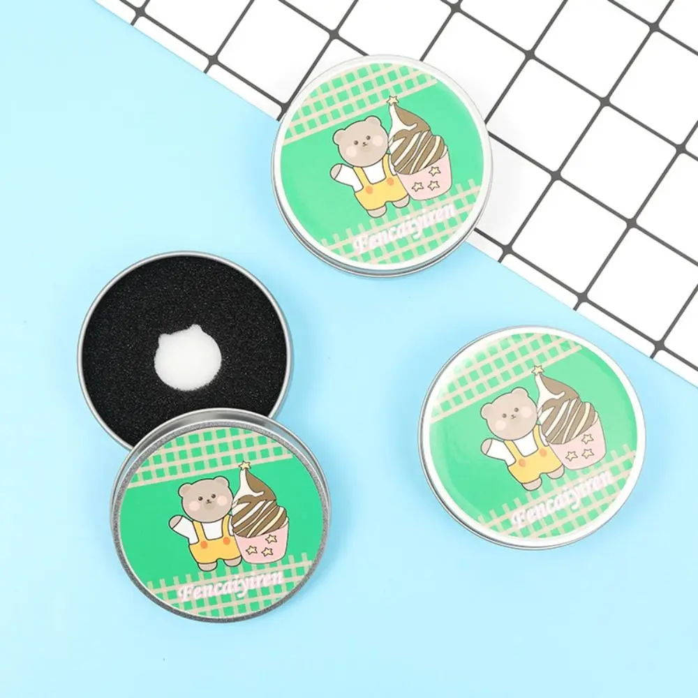 Portable Makeup Brush Cleaner Sponge Lightweight Soft Makeup Brush Cleaning Box Durable Wet and Dry Eye Shadow Brush Cleaner