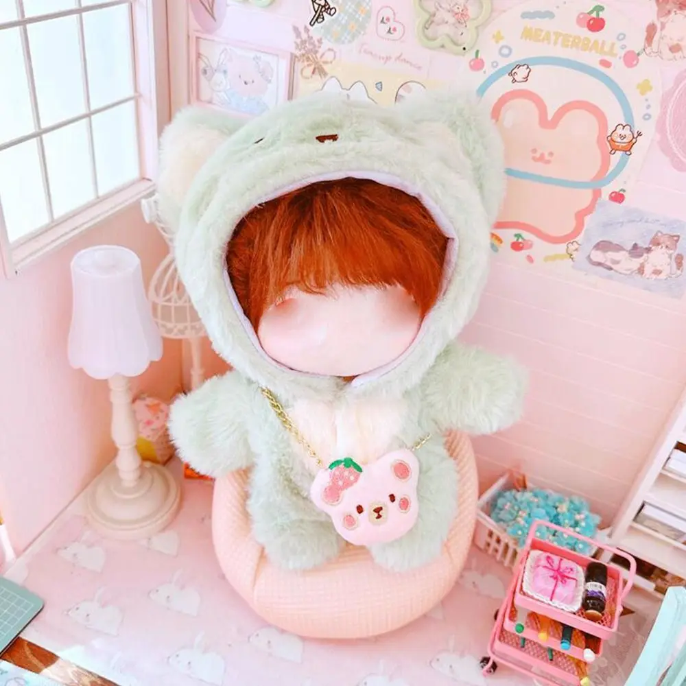 Accessories Cotton  Idol Dolls Bodysuit One-piece Garment Cartoon Smiling Cat Staring Sheep 20CM  Clothes