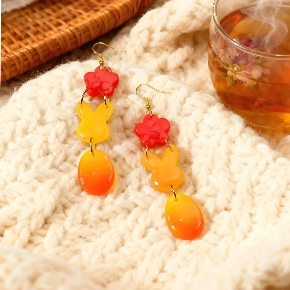 Cute Easter Silicone Mold Non-toxic DIY Crafts Rabbit Egg Epoxy Mold Non-stick Reusable Earring Casting Mould Candle Making - view 3