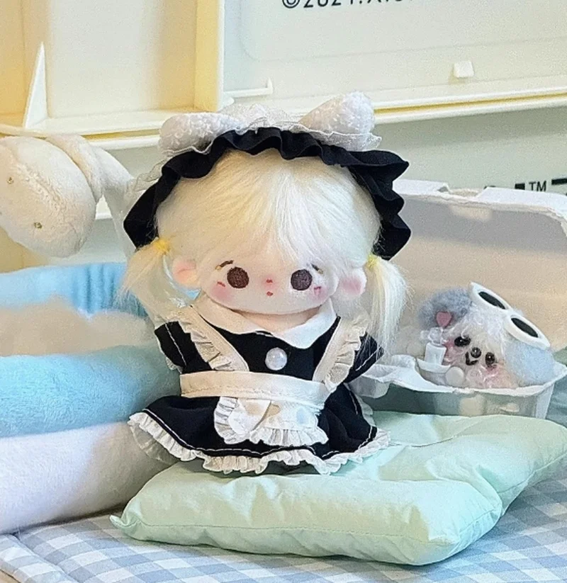 

Only Clothes 10cm Cotton Doll Clothes Doll Cute Plush Doll Set Jk Skirt Dress Sweet Girl 10cm Baby Clothes Up Casual Set No Doll