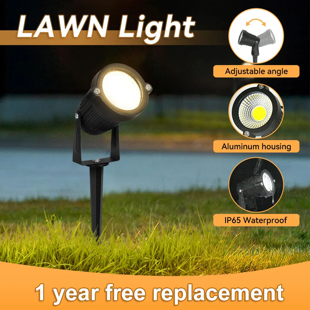 LED Garden Lawn Lamp Outdoor AC110V 220V LED Garden lights Waterproof Lighting 5W for Home  Park Garden Decoration Led Light