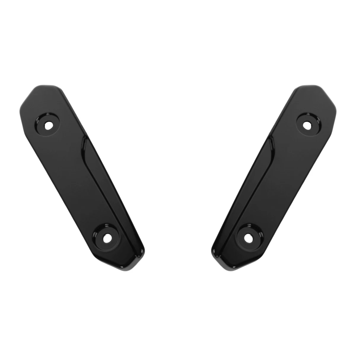 زخارف الزجاج الأمامي باللون الأسود اللامع لموديلات Harley Touring Road Glide 2024-2025 CVO 2023-2025 FLTRXSE قولبة جانبية للزجاج الأمامي #3