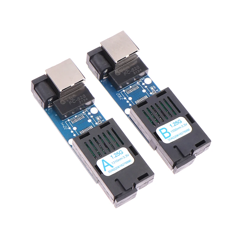 Mini convertidor de medios ópticos de fibra Gigabit 1000Mbps monomodo 3-5Km UPC/APC SC-Port A/B