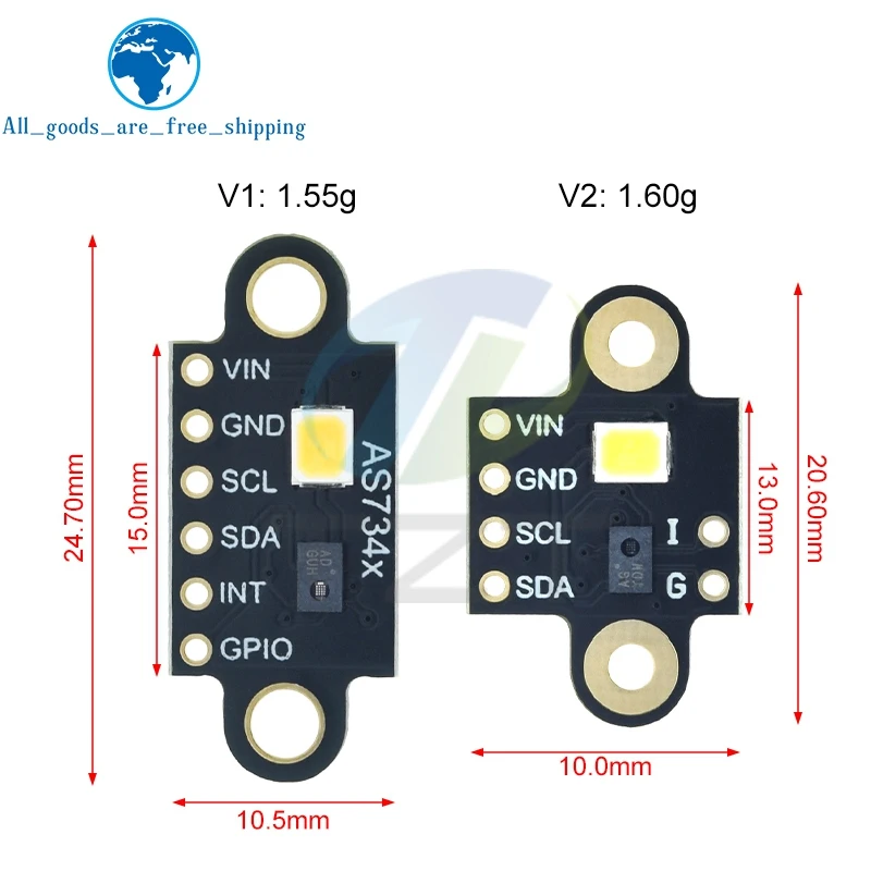 AS7341 Visible Spectral Sensor Module for Arduino