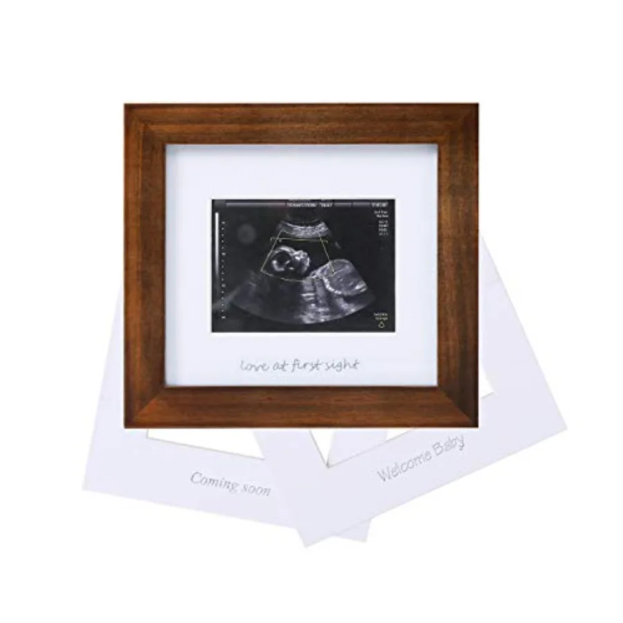 

Baby Sonogram Photo Frame - 1st ultrasound picture frame - Idea Gift for Expecting Parents, Baby Shower, Gender Reveal Party, B