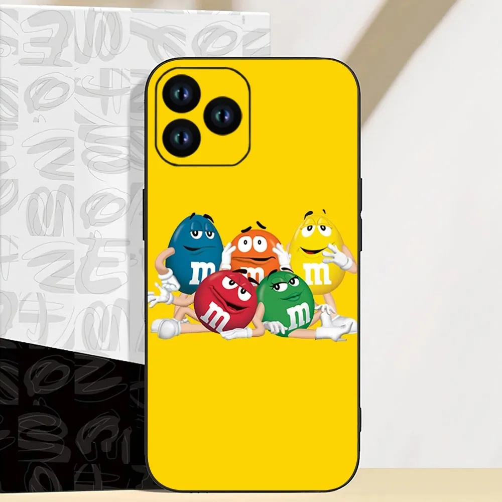 Cartoon C-Cokelat M-MaiYaCa M-Ms Phone Case For iPhone 11 12 13 14 15 Mini Pro XS Max X S Plus XR Shell