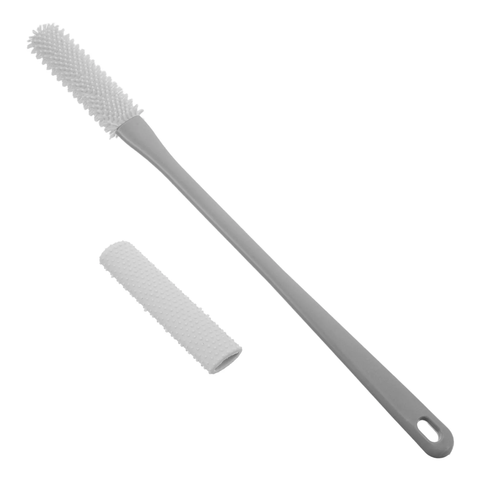 

1Set Long Handle Foot Scrubber Brush Soft Rubber Exfoliating Shower Foot Cleaner Between Toes Dirt Removal Toe Gap Brush Feet