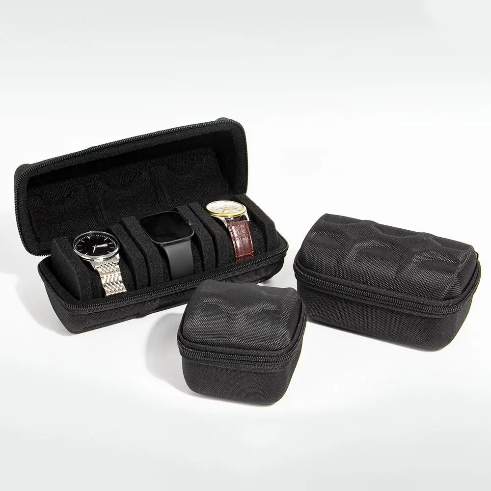 Durable 1/2/3/4/5Slots Watch Box Organizer Shockproof Velvet Lined Watch Case Hard EVA Drop-resistant Watch Storage Box Home Use