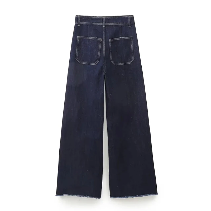 Pantalones vaqueros informales de cintura alta para mujer, Pantalones vaqueros de pierna recta, pantalones vaqueros de longitud completa que