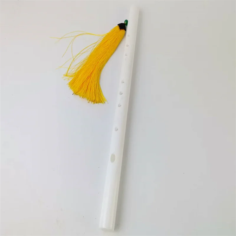 

Natural White Jade Chinese Flute - Crisp Beginner Music Instrument
