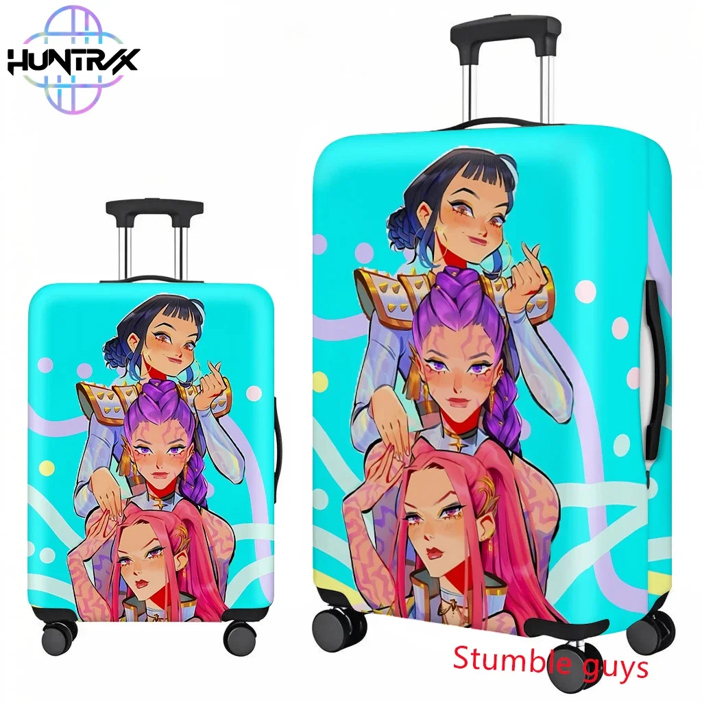 غطاء الأمتعة Anime Kpop Demon Hunters، واقي ناعم يناسب حقائب السفر مقاس 18-32 بوصة