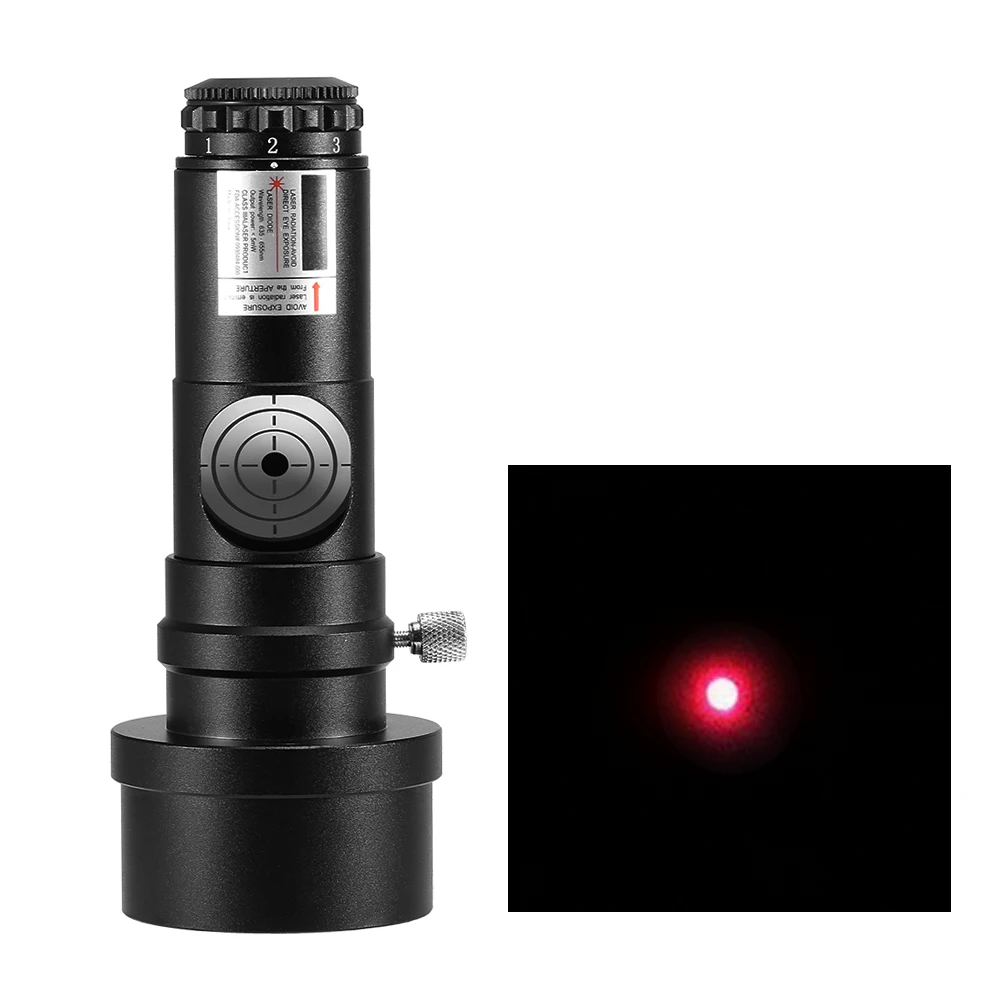 KKMOON 1.25IN Telescope Collimator Adapter Reflector Telescope SCA Laser Collimation 7 Brightness Level Astronomical Telescope