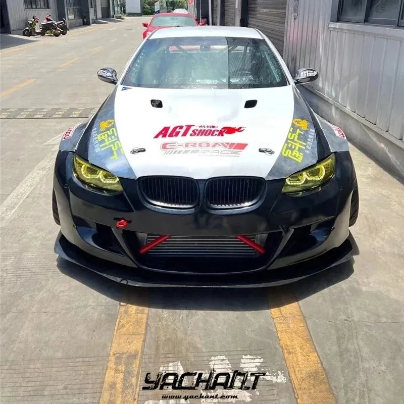 

Fiber Glass E92 M3 Front Bumper Side Skirts Wing Body Kit Fit 2007 to 2013 E92 M3 PD Style Bodykit