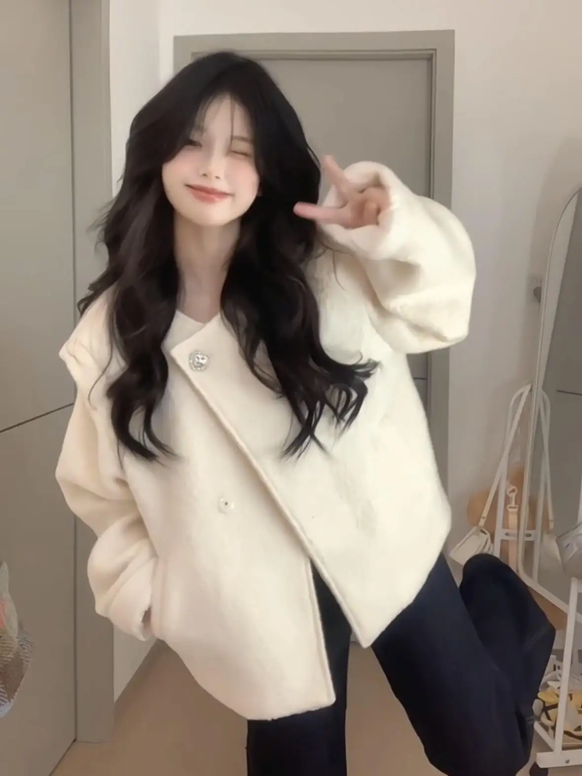 

Tweed Jacket For Woman Womens Fall Advanced Heavy-Duty Canvas Multi-Pockets Stain-Proof Camping Mock Lined Patchwork Biker Daily