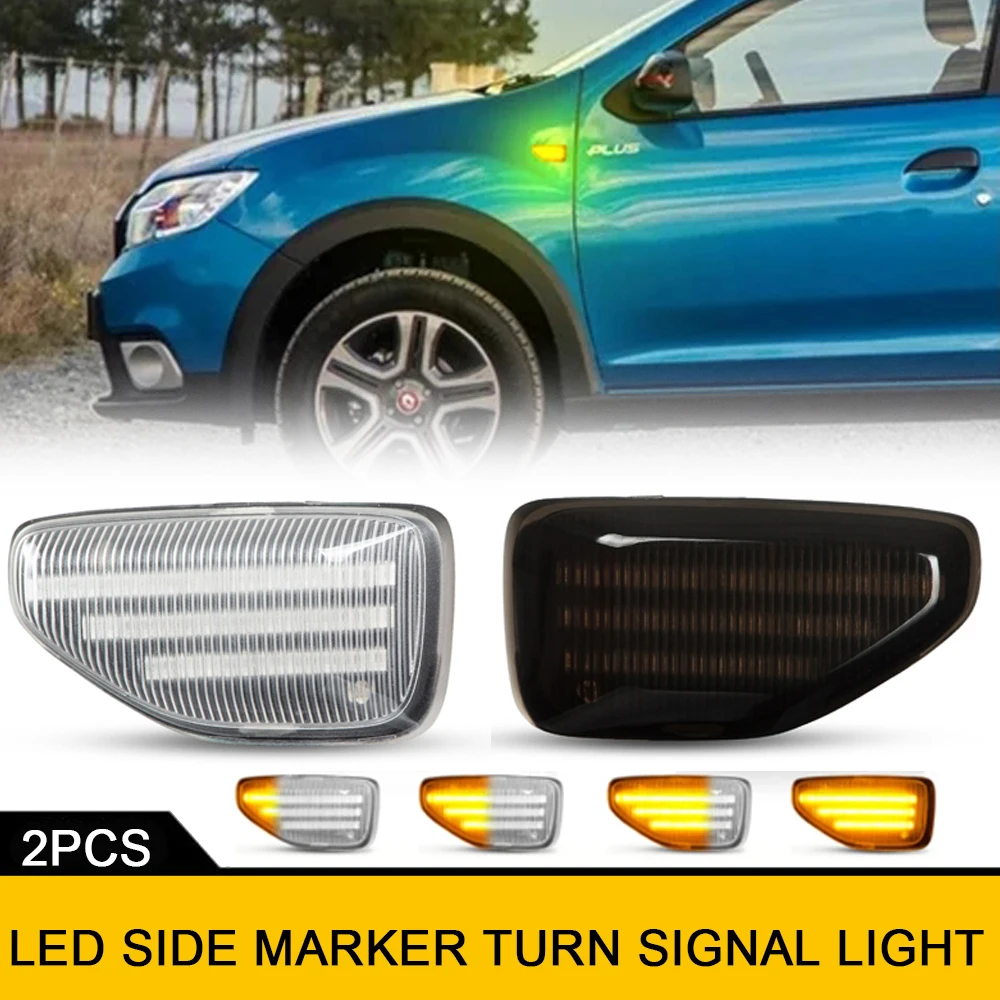 

Repeater Blinker LED Turn Signal Indicator Dynamic Light for Dacia Duster 2018~ Sandero II 2012~ Logan II 2012~ Auto Accessories