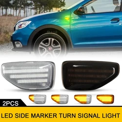 Repeater Blinker LED Turn Signal Indicator Dynamic Light for Dacia Duster 2018~ Sandero II 2012~ Logan II 2012~ Auto Accessories