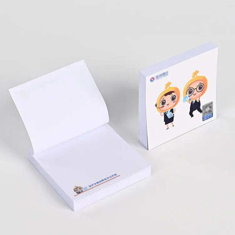 20Pcs 7x7cm Custom Sticky Notes Strong Adhesive Memo Pads Personalized Printed Notepads For Office School Daily Use