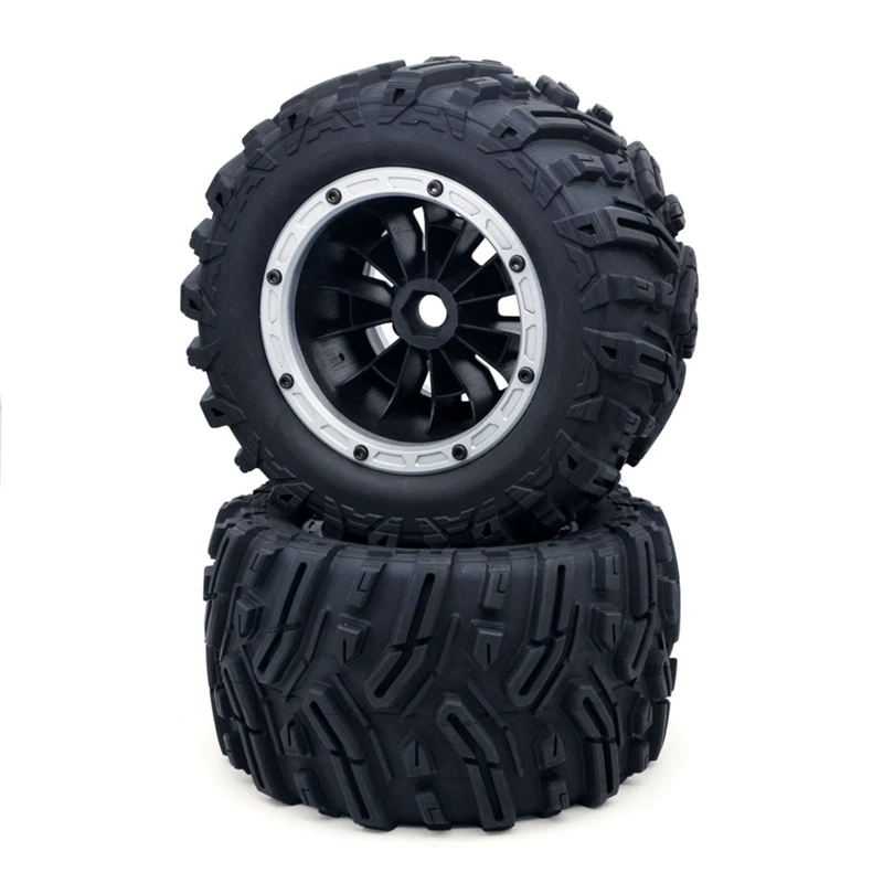 MX-07 2 pz 188mm pneumatico ruota pneumatico 8752 8753 per ZD Racing MX-07 MX07 MX 07 1/7 RC ricambi auto accessori, argento