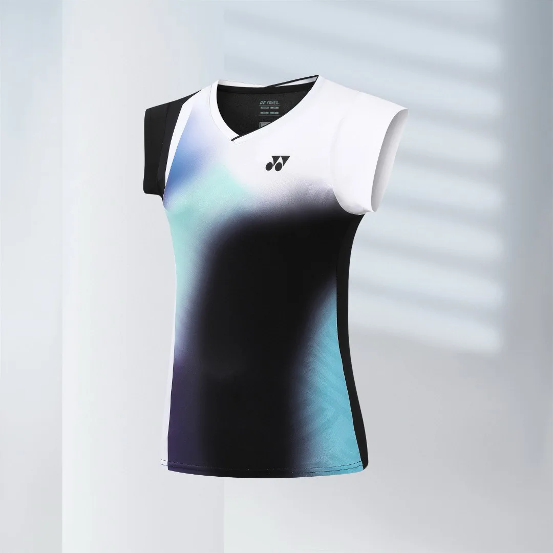 YONEX ملابس كرة الريشة للجنسين زوجين ملابس رياضية للجري سريعة الجفاف بأكمام قصيرة تي شيرت علوي ملابس تنس