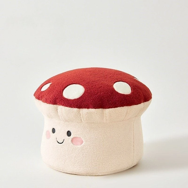 Charming Red Riding Hood Round Cozy Bean Bag Floor Cushion Pouf for Living Room Home Seating Versatile Relaxation Furniture