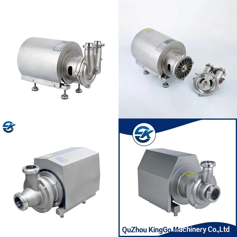 

Centrifugal Pump for CIP Motor Stainless Steel 316L Vacuum Priming System Sanitary Self Priming Pump Industrial Food