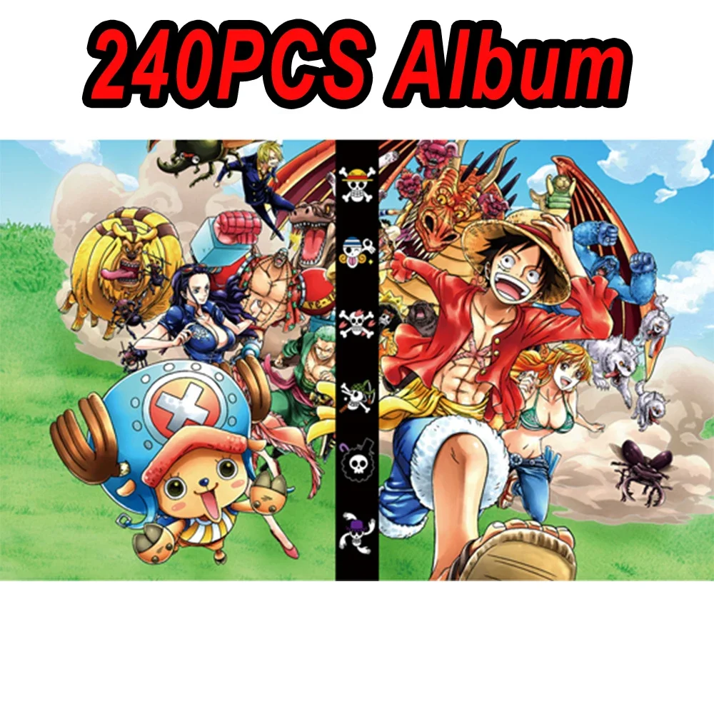 240pcs karta hudební album kniha naruto tahat bál goku vegeta jeden kusu luffy zoro babočka síťkovaná dopis držák pojivo karta notebook sbírání hračka