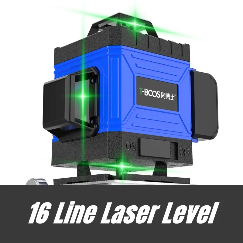 super poderoso nivel laser 12 16 linhas 3d 4d auto nivelamento 360 horizontal e vertical linha azul feixe 01