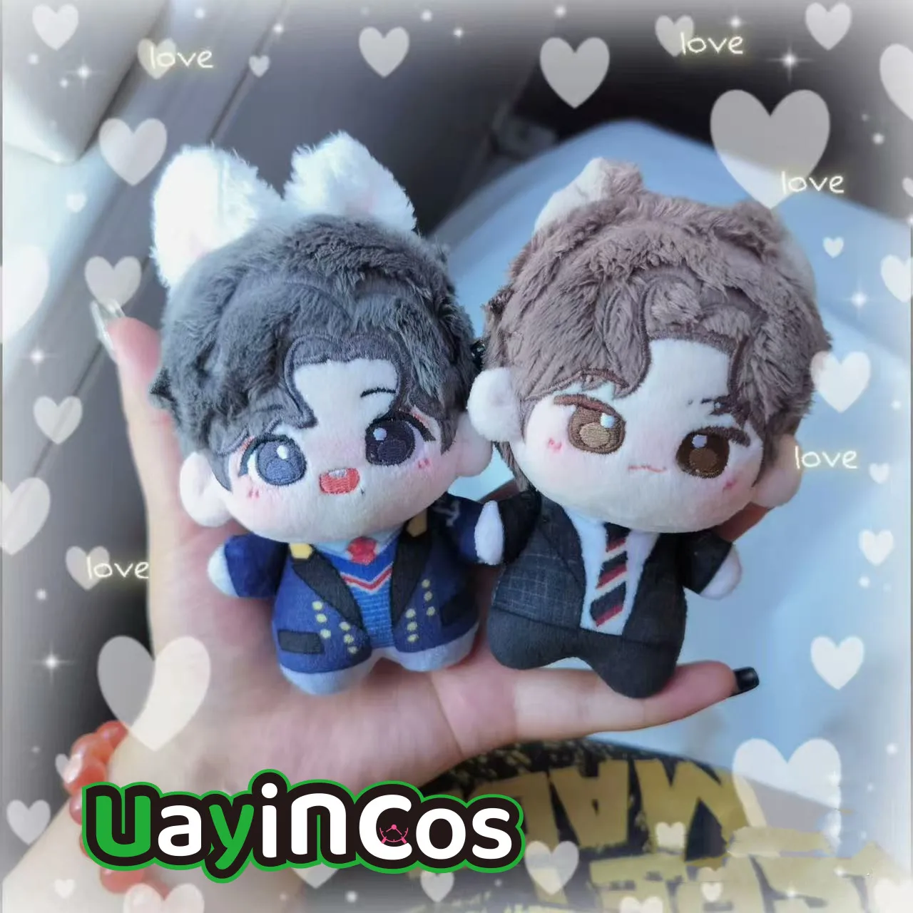 

В наличии 2 шт. 10 см Ван Ибо Сяо Чжань мягкие плюшевые куклы одежда для тела аниме игра игрушка детский подарок на Хэллоуин косплей