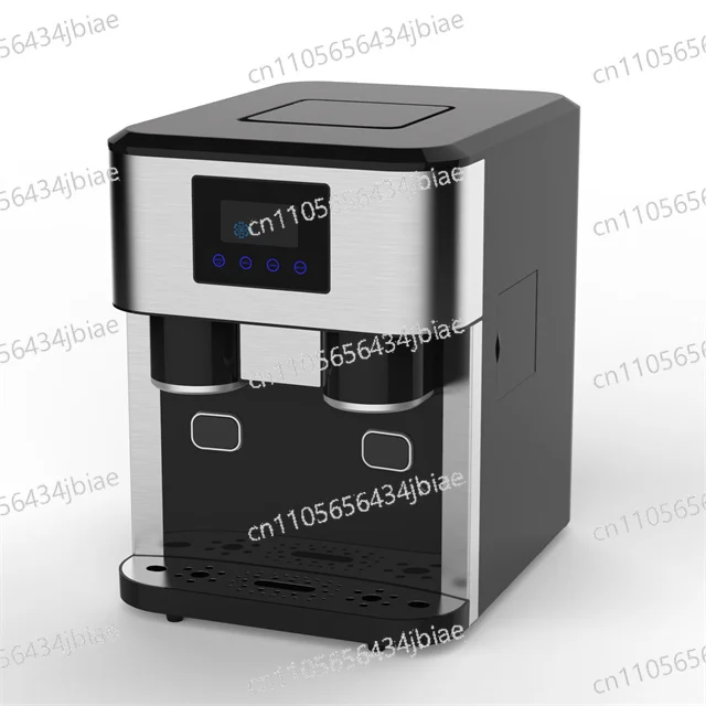 Electric Household Desktop Self-Cleaning Ice Maker with Water Dispenser for Cold Drinks