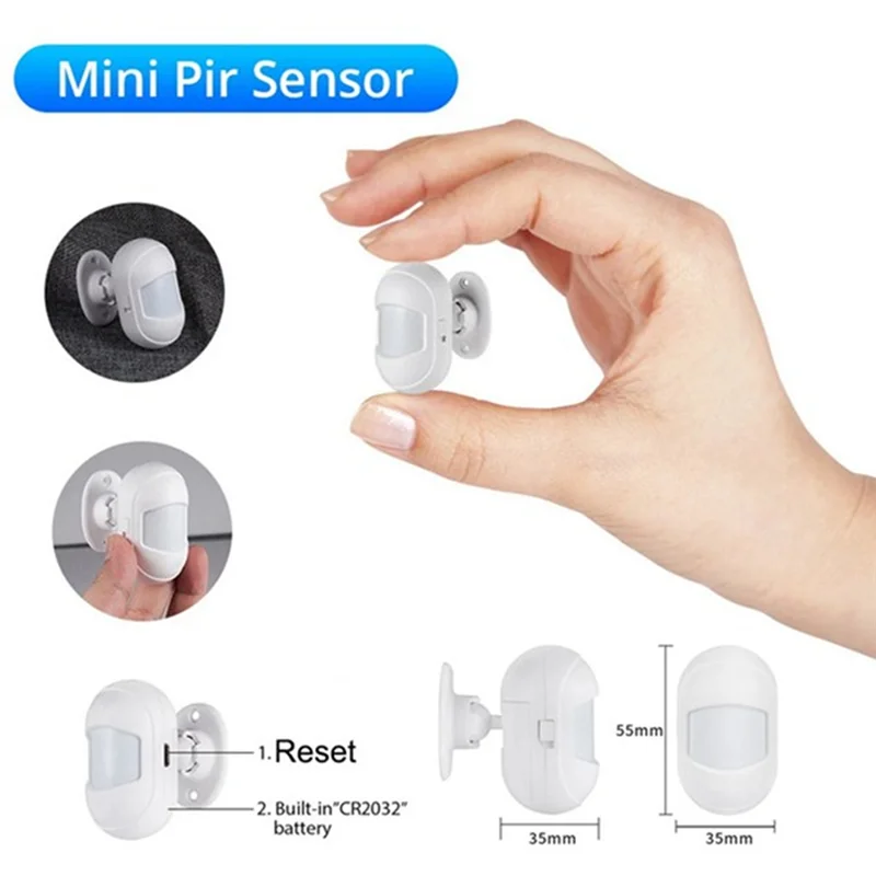 Tuya Zigbee PIR Motion Sensor Human Body Motion Sensor Smart Security Detector Smartlife Work With Alexa Zigbee Gateway-AA80