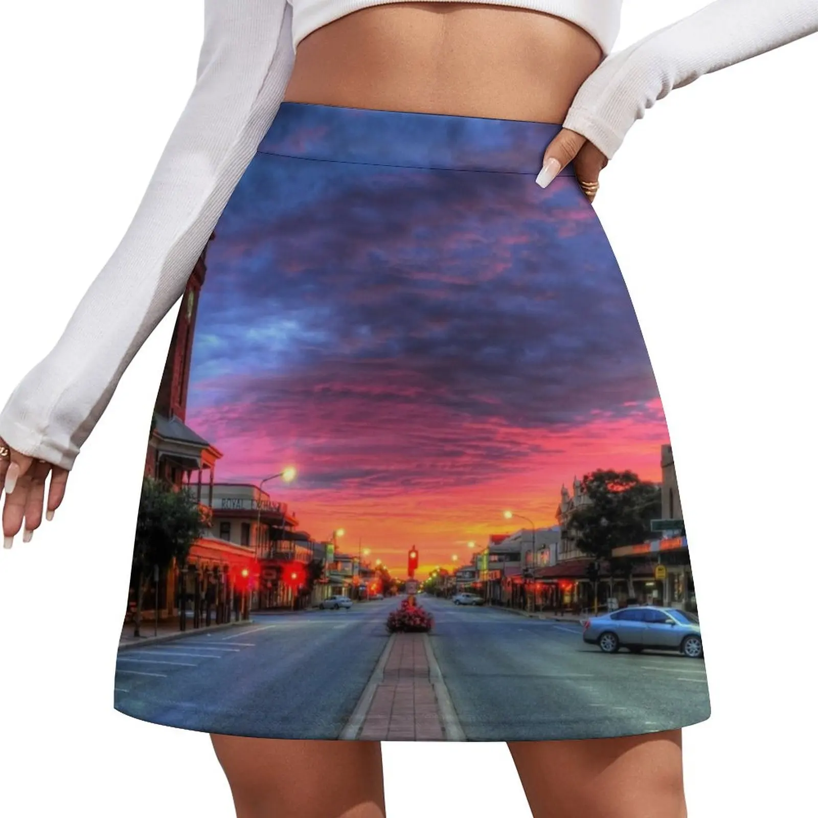 

Main Street Sunrise Mini Skirt mini skirts women's clothing korea stylish summer dresses for women 2026 Skirt shorts