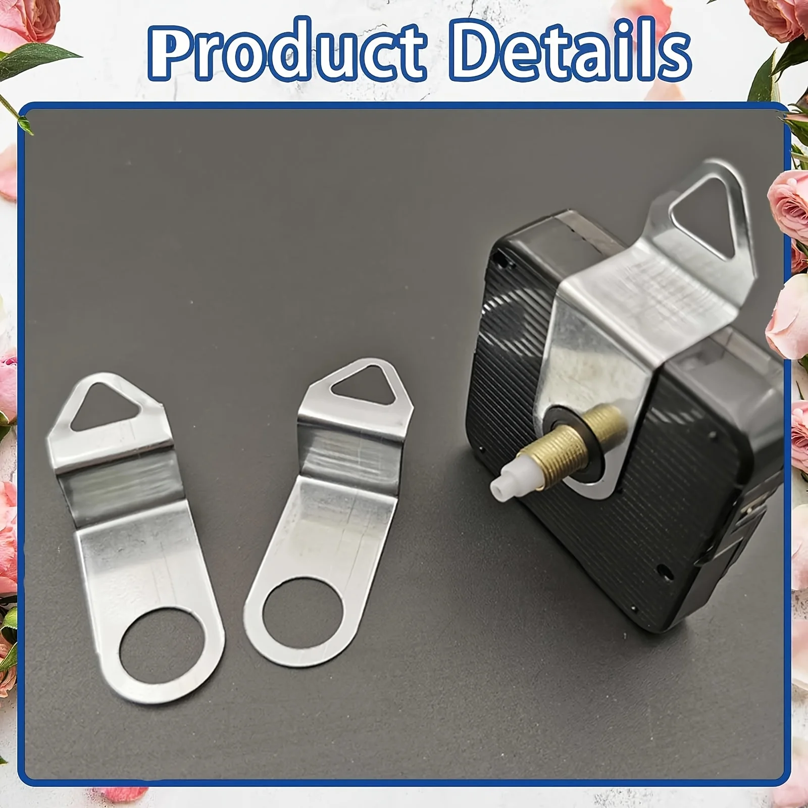 20PCS Quartz Wall Clock Metal Hooks Watch Mechanism Movement Interior Parts Clockwork Repair Kit Insert DIY Accessories