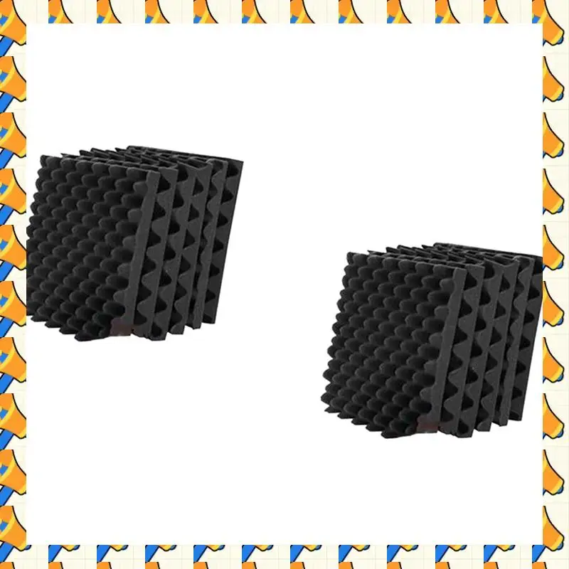 ABYB 12 Pack Self Adhesive Acoustic Foam Panels Fireproof Soundproofing Treatment Wall Panel,Reduce Noise Foam For Studio,Etc