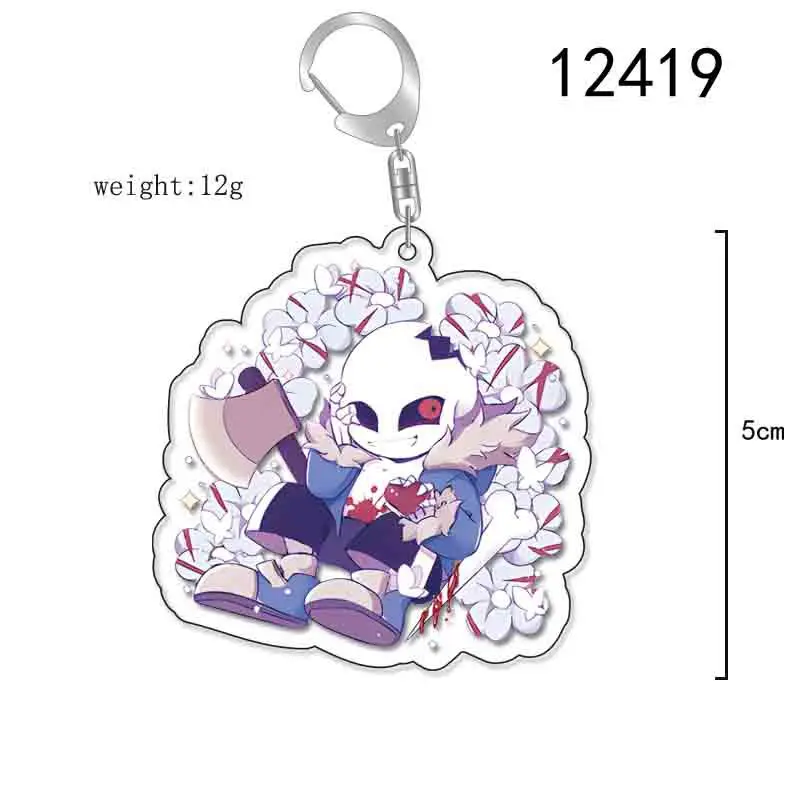 Llavero del juego Undertale Sans, accesorio colgante para bolso, insignia de dibujos animados, regalo para fanáticos de la joyería