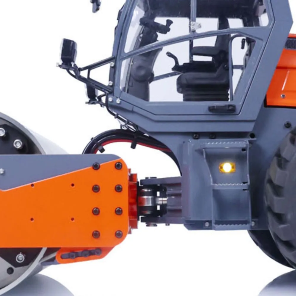 

Gifts LESU 1/14 Metal RC Hydraulic Road Roller Aoue-H13i Toucan Painted Assembled Remoted Truck Sound Light Toys Model THZH1563