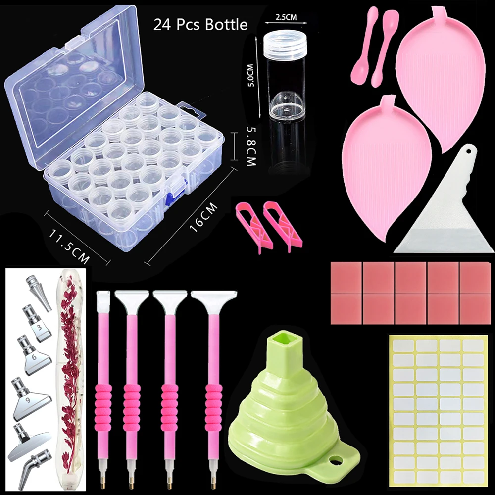 

Diamond Painting Accessory Kit Complete Set with Art Tools Pens 2025 New Arrivals Diamond Storage Pen for DIY Art Projects