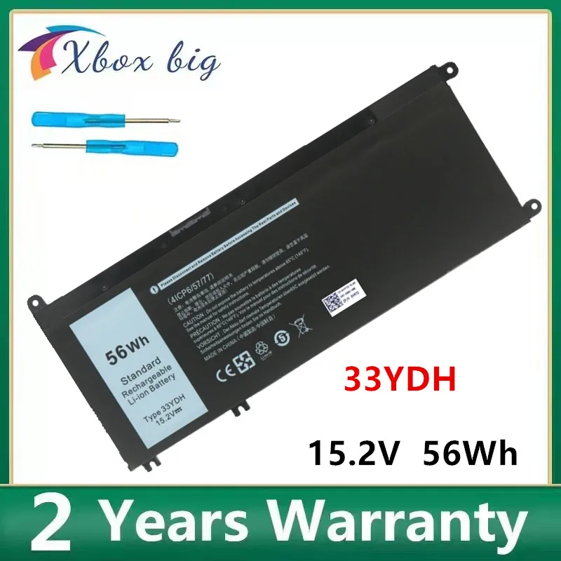 

New 33YDH Laptop Battery For Dell Inspiron 15 7577 17 7773 7588 3590 3779 P71F P30E 7778 7779 7786 3579 5587 99NF2 PVHT1