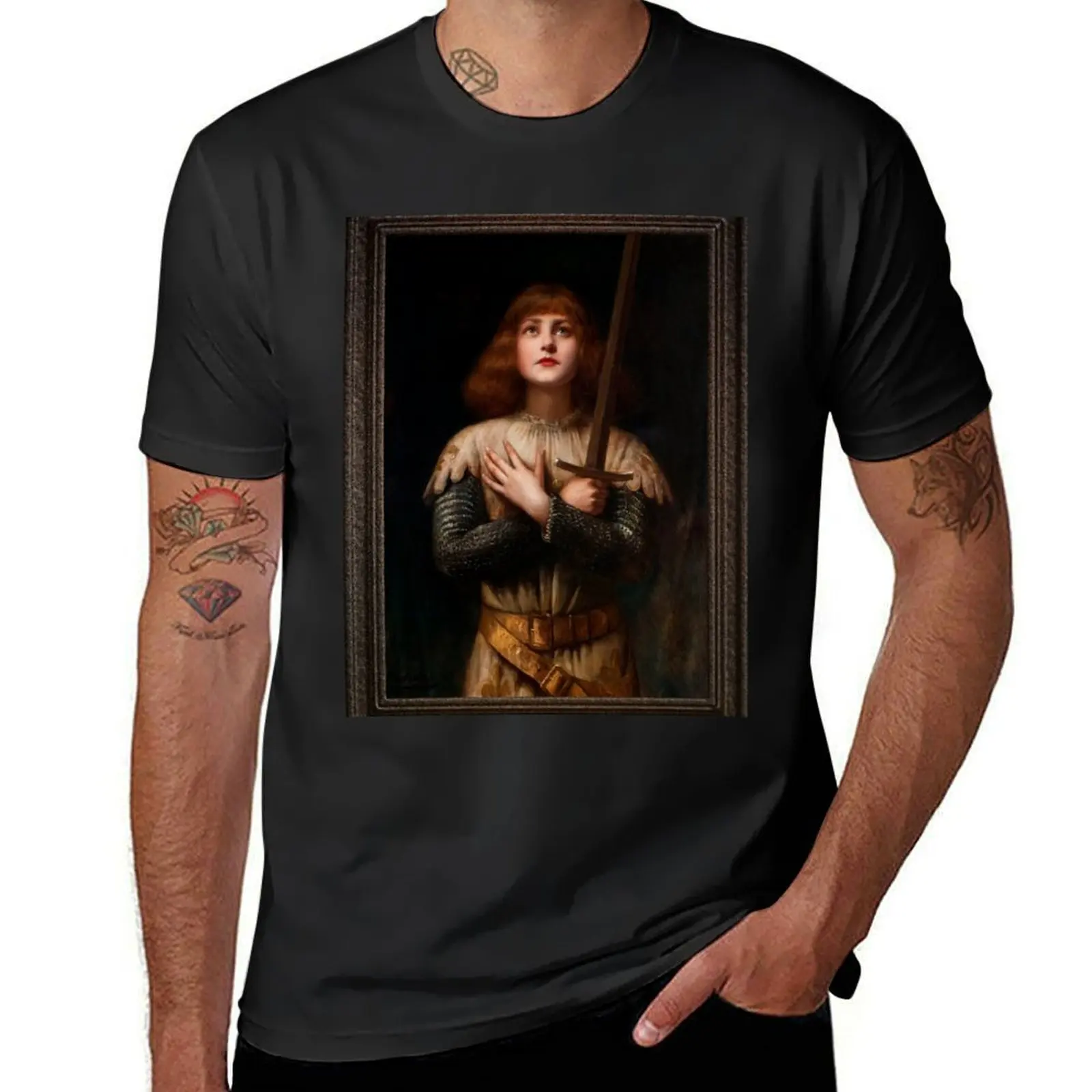 Sainte Jeanne d'Arc by Paul Antoine De La Boulaye Classical Fine Art Xzendor7 Old Masters Reproductions T-Shirt