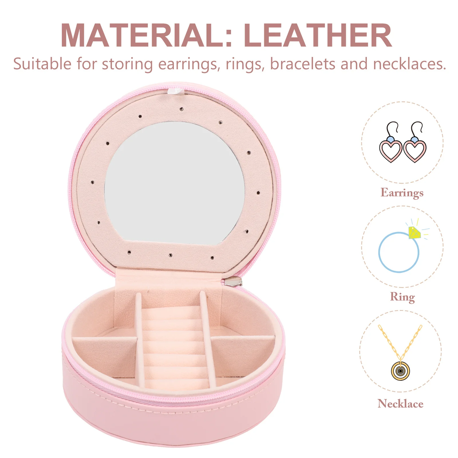 

Дорожная шкатулка для драгоценностей, портативный небольшой органайзер для ювелирных изделий, чехол для колец, ожерелий, серег, коробка для сережек