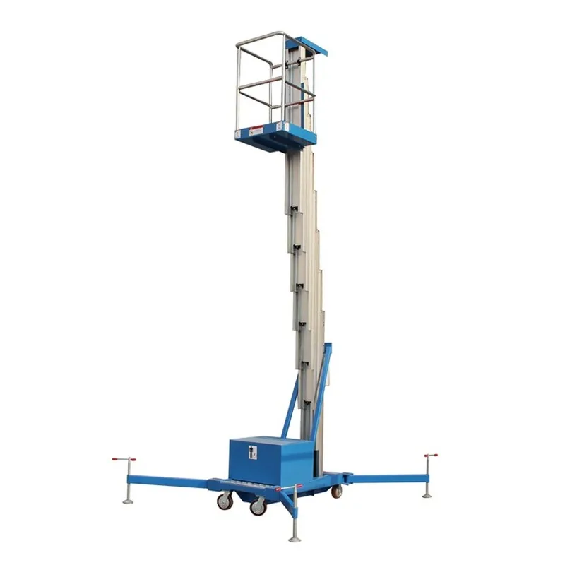 YUGONG Mobile Electronic Hydraulic Scissor Lift Platform Double Scissor Car Lift Fire Ladder