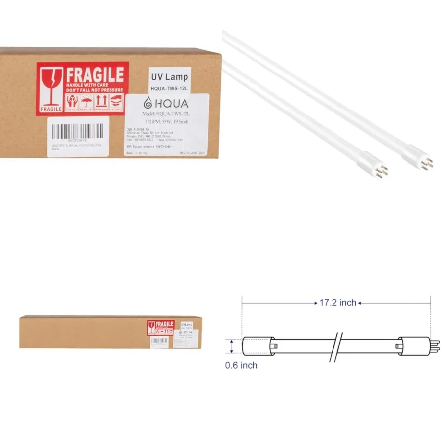 

-TWS-12L 55W UV Bulb 2 Pack, 4 pin, fit for TWS-12/121 System.
