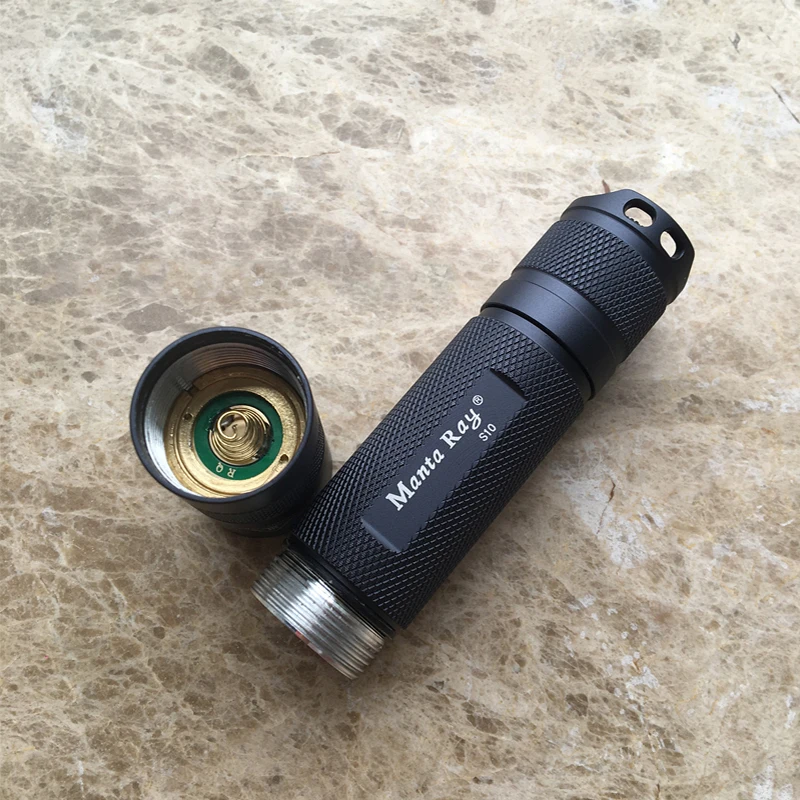 Manta Ray 18650 Straight Barrel CREE L2 Wide Beam U310W Stepless Dimming Hard Oxygen Floodlight 2000LM High Power Flashlight