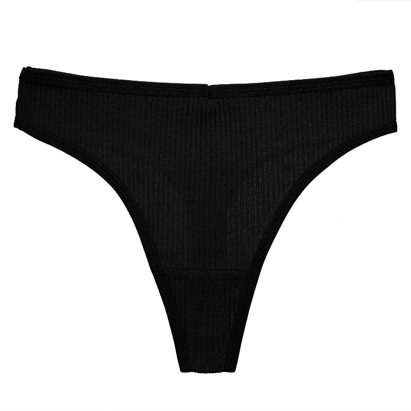 Pack Sexy Thong Women Cotton Underwear Classic Simple Sports Underpants Cozy Breathable G-string Panties Fast Shipping